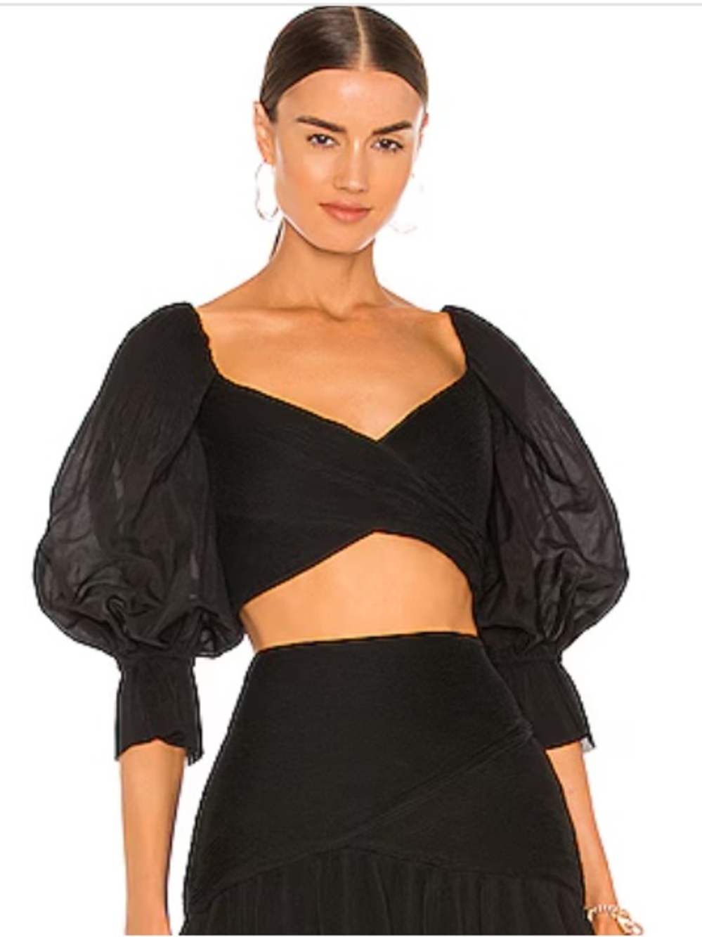 Zimmermann Pleated Bodice Crop Top